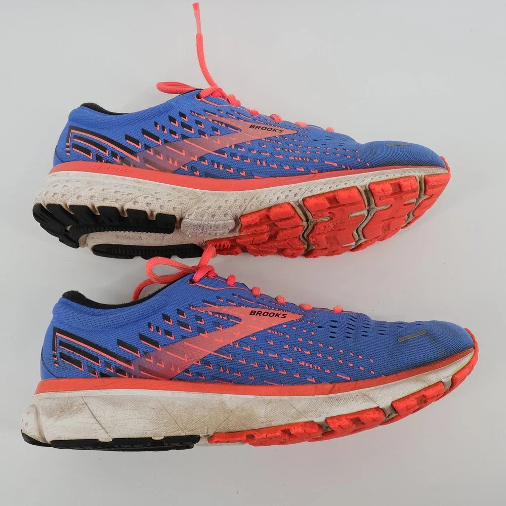 Brooks Ghost 13 Womens‎ Blue Coral Running Shoes Size 12 B Medium